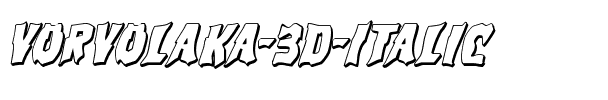 Vorvolaka 3D Italic Italic.ttf