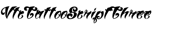 VtcTattooScriptThree Bold.otf