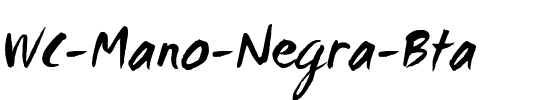 WC Mano Negra Bta Regular.ttf