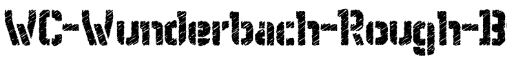 WC Wunderbach Rough Bta Regular.ttf