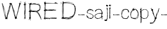 WIRED saji WIRED saji.ttf
