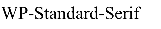 WP Standard Serif Regular.ttf