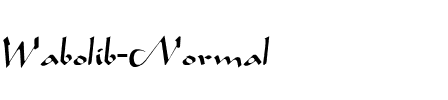 Wabolib-Normal Regular.ttf