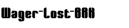 Wager Lost BRK Normal.ttf