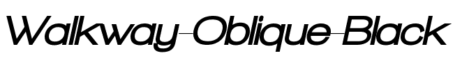 Walkway Oblique Black Regular.ttf