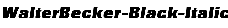 WalterBecker-Black Italic.ttf