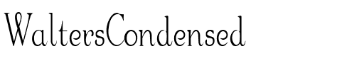 WaltersCondensed Regular.ttf