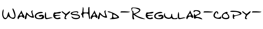 WangleysHand Regular.ttf
