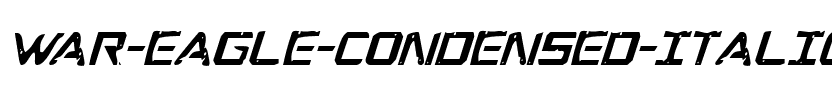 War Eagle Condensed Condensed Italic.ttf