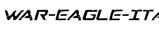 War Eagle Italic Italic.ttf