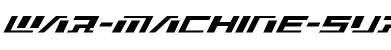 War Machine Super-Italic Italic.ttf