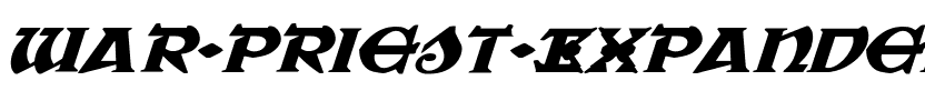 War Priest Expanded Italic Expanded Italic.ttf