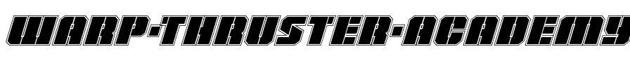 Warp Thruster Academy Italic Italic.ttf