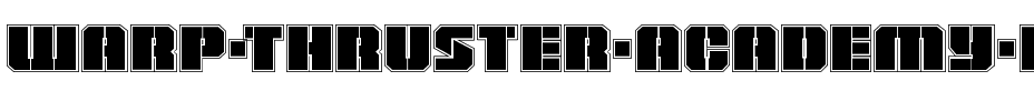 Warp Thruster Academy Regular.ttf