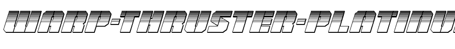Warp Thruster Platinum Italic Italic.ttf