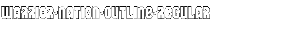 Warrior Nation Outline Regular.ttf