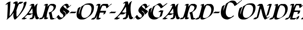 Wars of Asgard Condensed Italic Condensed Italic.ttf