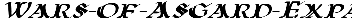 Wars of Asgard Expanded Italic Expanded Italic.ttf