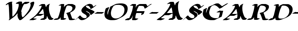 Wars of Asgard Expanded Italic Expanded Italic.ttf
