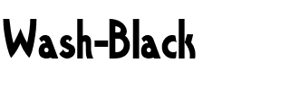 Wash Black Normal.ttf
