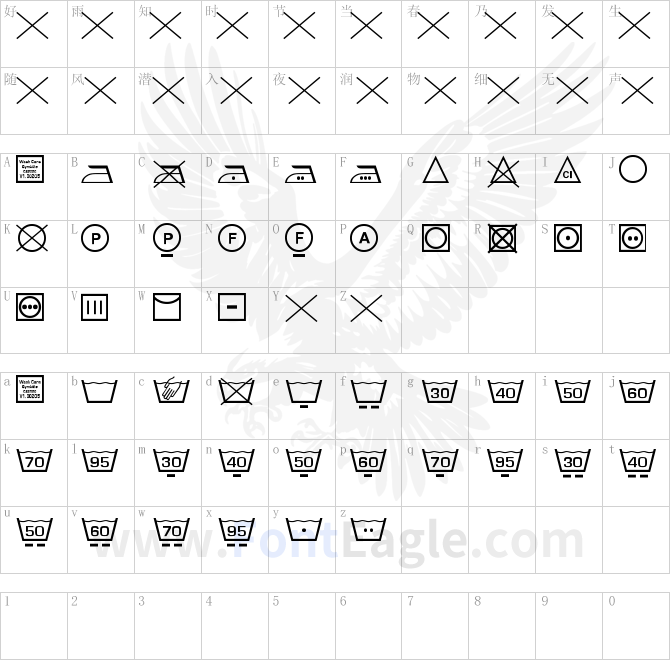 Wash-Care-Symbols-Classic-M54