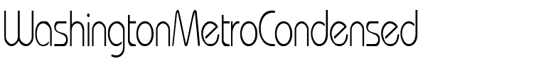 WashingtonMetroCondensed Regular.ttf