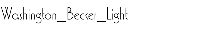 Washington Becker Light Regular.ttf