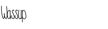 Wassup Medium.ttf