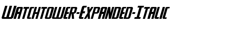 Watchtower Expanded Italic Expanded Italic.ttf