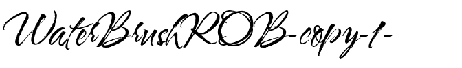 WaterBrushROB Regular.ttf