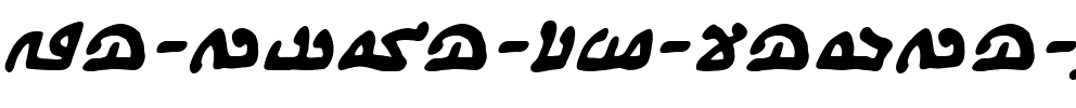 We Come In Peace BB Bold Italic.ttf