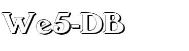We5 DB Normal.ttf