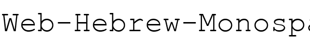 Web Hebrew Monospace Regular.ttf