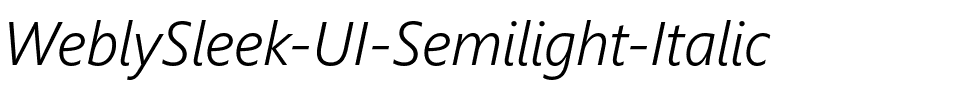 WeblySleek UI Semilight Italic.ttf