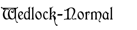 Wedlock Normal.ttf
