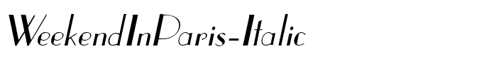 WeekendInParis Italic.ttf