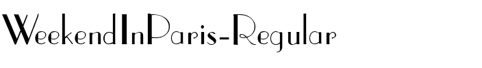 WeekendInParis Normal.ttf
