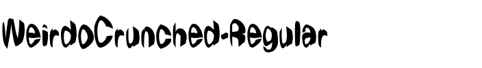 WeirdoCrunched Regular.ttf
