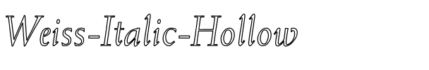 Weiss-Italic Hollow Regular.ttf