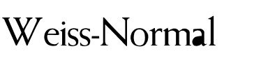 Weiss-Normal Regular.ttf