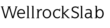 WellrockSlab Regular.ttf