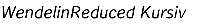 Wendelin Reduced 56 Kursiv.ttf