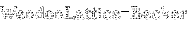 WendonLattice Becker Normal.ttf