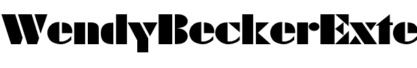 WendyBeckerExtended Regular.ttf