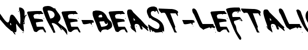Were-Beast Leftalic Leftalic.ttf