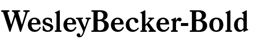 WesleyBecker Bold.ttf