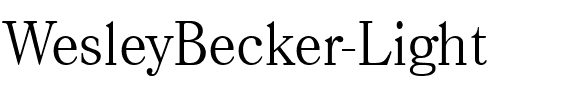 WesleyBecker-Light Regular.ttf