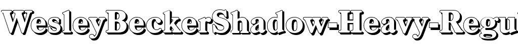WesleyBeckerShadow-Heavy Regular.ttf