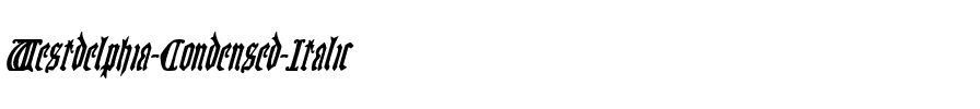 Westdelphia Condensed Italic Condensed Italic.ttf