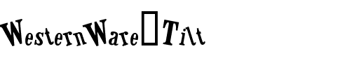 WesternWare Tilt.ttf